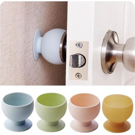 Cale porte - Non spécifié - Modèle sphérique - Silicone - Couleurs variées - Protection murale (1/4)