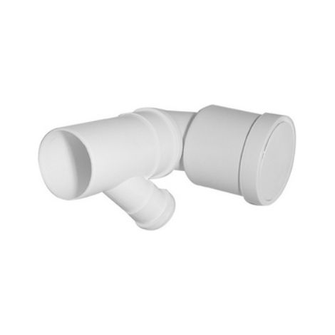 CURVA BIANCA WC PROLUNGATA ATTACCO ORIENTABILE DX-SX VALSIR Diam. 90/40 VALSIR