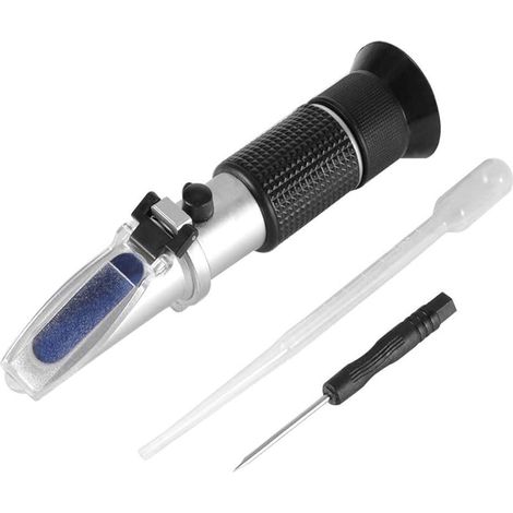 Glycol Refractometer Batterie Acid Engine Coolant Testeur, Réfractomètre Antigel,Eau de verre, AdBlue, Batterie,Glycol Refractometer ATC Antifreeze Battery Acid Engine Coolant Testeur Tool