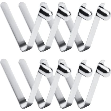 8pcs Spring Clips, 8mm Kayak Spring Clips, Stainless Steel Push Button Spring for Camping Paddle Tent Pole (1/4)