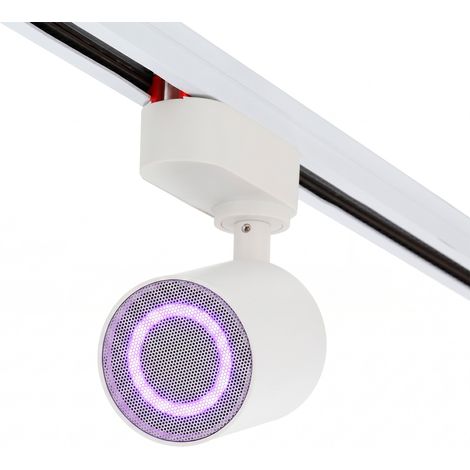 20-W-Bluetooth-Lautsprecher für Schienenbeleuchtung, Weiß
