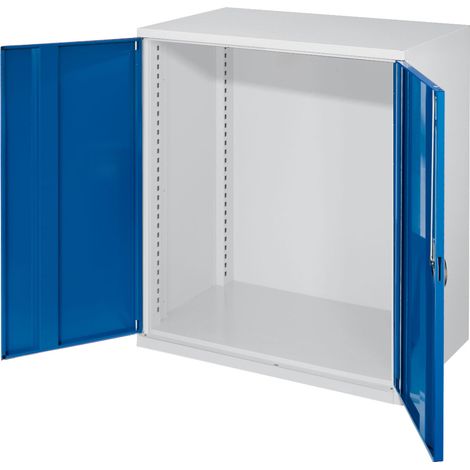 Kappes Schwerlast-Beistellschränke ohne Mitteltrennwand 1110x1000x600mm Modell 60 Vollblechtüren enzianblau