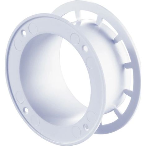Tubulure de raccordement diam. 125 mm blanc diam. ext. 157 mm