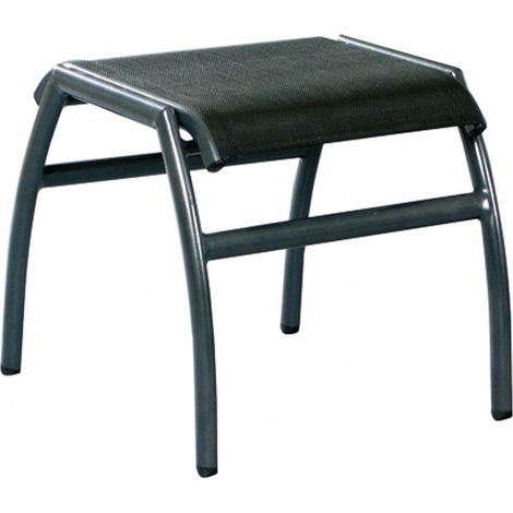 Inko Fußhocker Frisco Alu/Textilen Sitzhocker 45x48x46 cm 3 Farben zur Auswahl