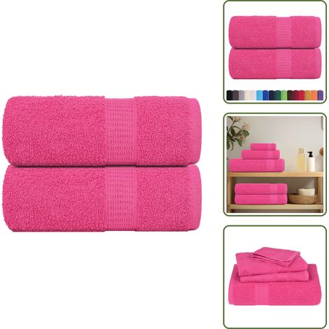 Seiftücher 2 Stk. Rosa 30x30 cm 360 g/m² 100% Baumwolle - Seiftuch - Seiftücher - Tuch - Tücher (1/5)