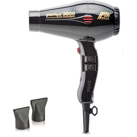 Sèche-cheveux Parlux 3800 Ion Ceramic 2100W – Technologie ionique céramique – Moteur K-LAMINATION 17,5 tr/min – Longueur câble 3m – Andiamo