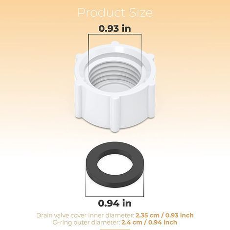 11456 Sandfilter-Ablassstopfen, kompatibel mit Intex-Pool-Ablasspumpenmodellen, Ablassventilstopfen mit O-Ring für Aufstellpools, Pumpen (1/4)