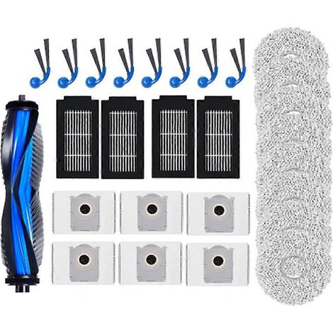 Filtre pour aspirateur brosse pour aspirateur Filtre de brosse pour aspirateur filtre de 27PCS Ecovacs Deebot T30C Omni / T30C Pro Omni pièce détachée Aspirateur Brosse Filtre Sac à poussière Serpilli (1/5)