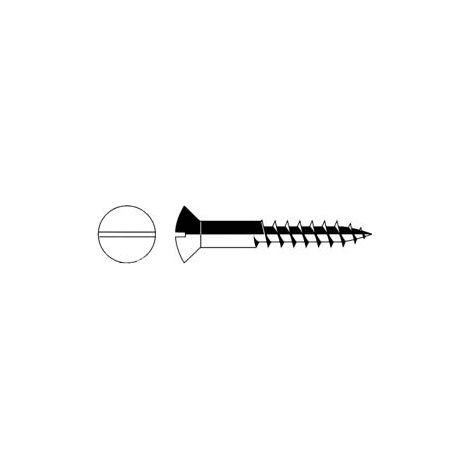 VITI PER LEGNO TESTA GOCCIA DI SEGO- - ø mm.3x40 ferro bronzato - 200 pezzi MUSTAD