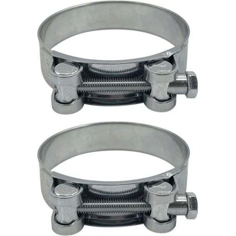 Confezione da 2 fasciette stringitubo reinforced per tubo in acciaio zincato 86-91 mm (1/4)