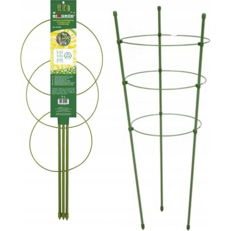 Ringförmige Pflanzenstütze, 3 Ringe, 70 cm