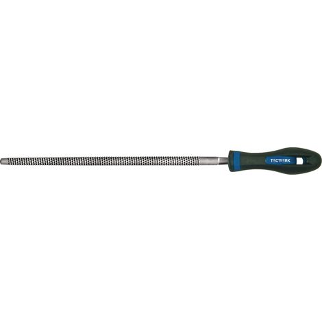 Lima  para  madera  DIN  7263  E  L.200mm  Q.8mm  Corte  2  redondo  2K-Ergo  TECWERK (1/2)