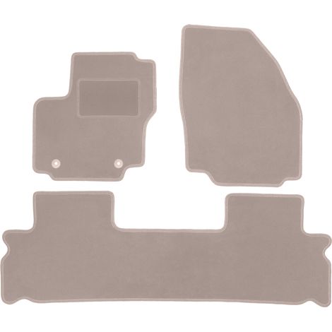 Alfombrillas de terciopelo para Ford S-MAX MK1 monovolumen (2006-2012) beige (1/5)