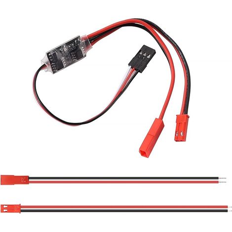 3-30 V 20A Interrupteur RC Télécommande AUX Marche/Arrêt Relais Électronique, Commutateur Électronique RC Haute Tension, avec Câble JST, pour Pompe à Eau de Drone-RC Contrôle de Signal PWM (1/5)