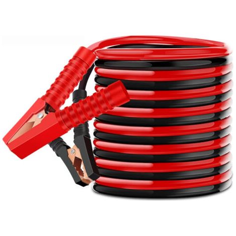 Cavi di avviamento per batteria da 2000 A, 2 x 4 m – Cavi di avviamento con protezione da sovratensione (1/5)