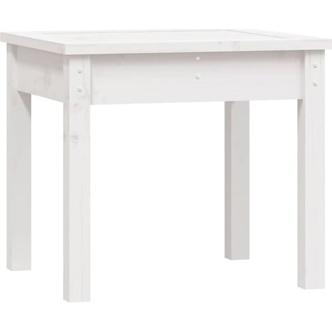 Maison Exclusive - Gartenbank Weiß 50x44x45 cm Massivholz Kiefer (1/5)