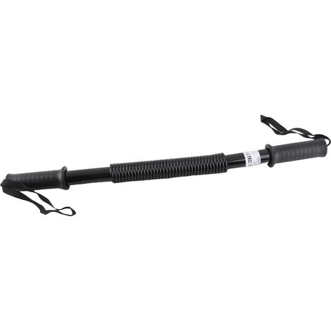 Barre d'exercice à ressort 20Kg, bras de puissance noir, haute résistance, fiable, robuste et polyvalent, pour le Fitness (1/5)