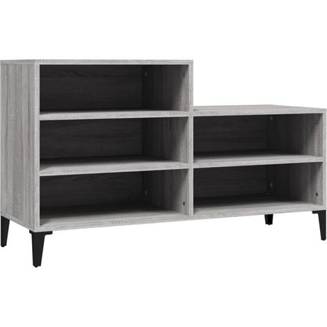 Maison Exclusive - Scarpiera Grigio Sonoma 102x36x60 cm in Legno Multistrato
