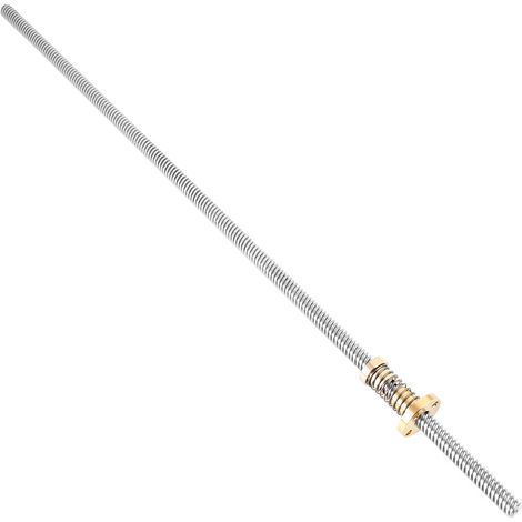 Tige filetée T8 pas de vis avec écrou anti-jeu à ressort pour imprimante 3D, longueur 400mm, axe de précision, composant mécanique. (1/3)