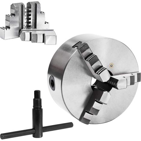 vidaXL Mandril de torno autocentrante de 3 mordazas 160 mm acero K11 160 (1/2)