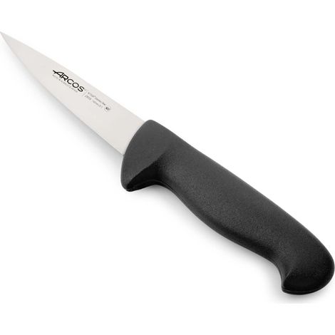 Cuchillo de carnicero Arcos Colour - Prof  292925 de acero inoxidable Nitrum y mango ergonómico de Polipropileno de color negro y hoja de 13 cm, funda display (1/5)
