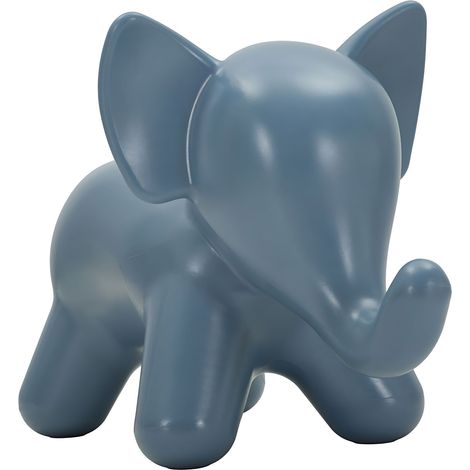 Sgabello Elephant Blu in Polietilene CM 86x46x56 - Seduta Moderna con Profilo Iconico e Linee Morbide - Collezione Elephant