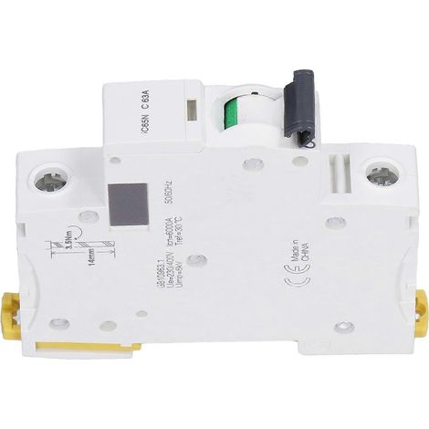 Leitungsschutzschalter (Miniatur) Niederspannung 63 A 230 V/400 V DIN-Schienenmontage für Stromverteilung