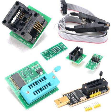 Crediri CH341A SOP8/16ft BIOS Clip Programming Kit Full Version (1/5)