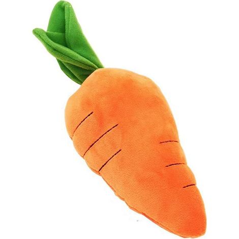 I migliori accessori per animali domestici: giocattoli fruscianti per cani di piccola, media e grande taglia, simpatica carota con squeaker morbido, peluche a forma di carota con suono. (1/2)