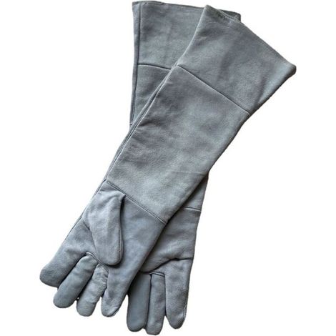 60cm cuir de vache allongé gants à double couche, anti - morsure anti - grippage protection de la main - d'œuvre,de DEBUNS (1/4)