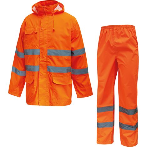 Completo Alta Visibilità Hi-Light Cover Orange Fluo U-POWER - Taglia L