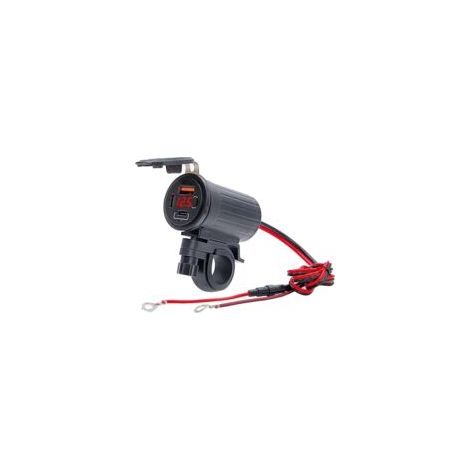 de chargeur de voiture charge rapide avec 3 sorties USB (1/4)
