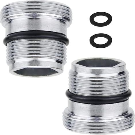 Adaptateur de robinet M18,5 vers M22 en laiton, raccord métallique pour aérateur et filtre à eau (1/5)