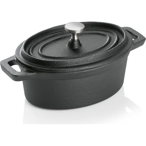 Cocotte fonte noire 12,5 x 9,5 cm H 6,5 cm - Was Germany