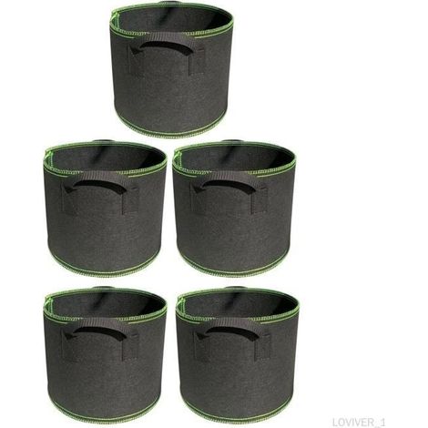 Sac de plantation robuste avec poignée robuste Sac de culture de pommes de pour balcons jardins serre oignon , 3 gallons (1/4)