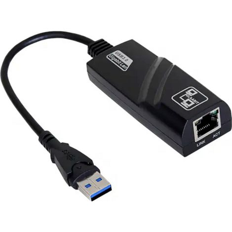 Akyga AK-AD-31 USB 3.0 RJ45 Adapter LAN Ethernet Netzwerkkarte mit 15cm Kabel (1/3)