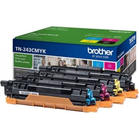 Pack 4 toners Brother TN-243CMYK - Impression jusqu'a 1 000 pages