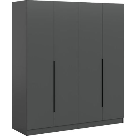 Kopenhagen armoire de rangement 4 portes anthracite. (1/5)