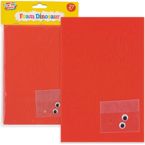 Kit creativo artistico fai da te con ritagli di dinosauri per bambini