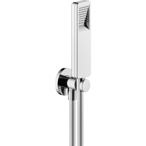 Duschset mit Wasseranschluss aus verchromtem Messing - Nobili