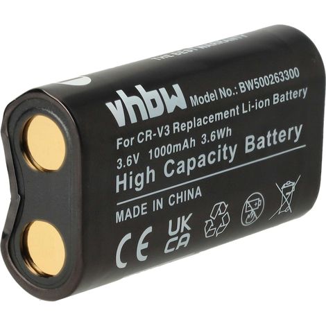 vhbw Akku kompatibel mit Ricoh Caplio G3, G3 Model M, RR30, 300G, G3 Model S Kamera (1000 mAh, 3,6 V, Li-Ion) (1/5)