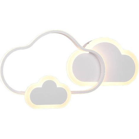 CLOUDY APPLIQUE LED 29W 3600lm, 3000K NUVOLA BIANCA RGB E TELECOMANDO MULTIFUNZIONE L.52CM DIMMERABILE (1/5)