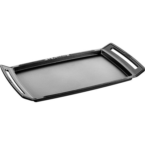 Plancha en Fonte 38 x 25 cm, Noire, Fabriquée en France (1/5)