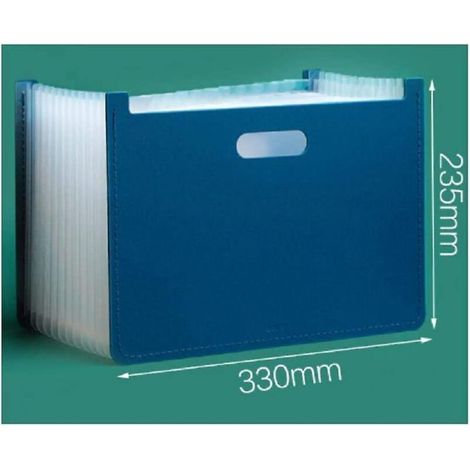 ALLIANDISDossiers multicouches pour étudiants, organisateur de papier de test multifonction pour étudiants, artefact-coupe horizontale-bleu (1/3)