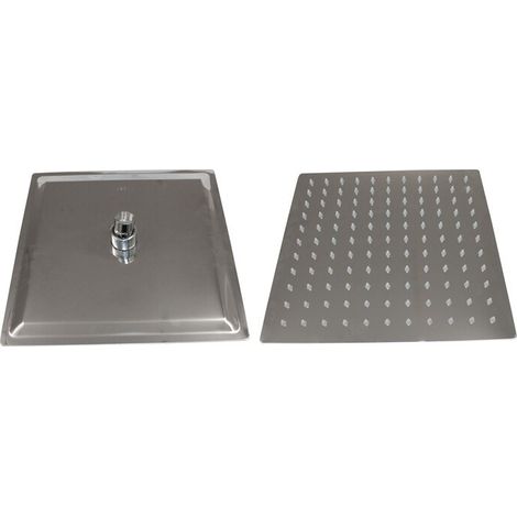SOFFIONE DOCCIA INOX QUADRO 200X200 MM