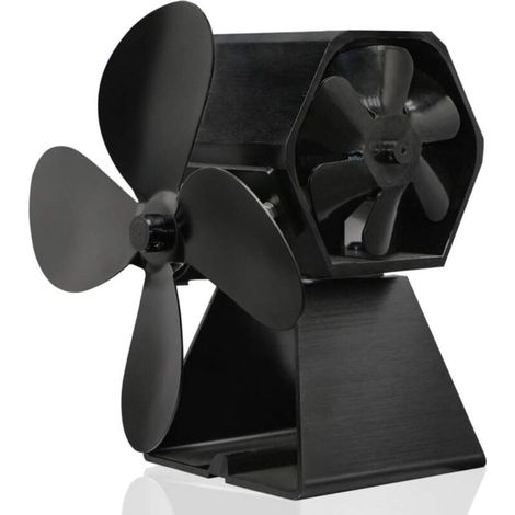 Ventilateur de cheminée, cheminée thermodynamique, ventilateur de poêle, chauffage à double tête, accessoires de cheminée et de poêle (1/4)