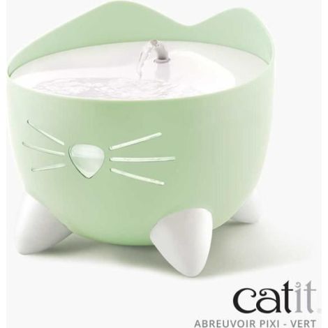 CAT IT Fontaine a eau automatique pour chat - 2,5 L - Vert (1/5)