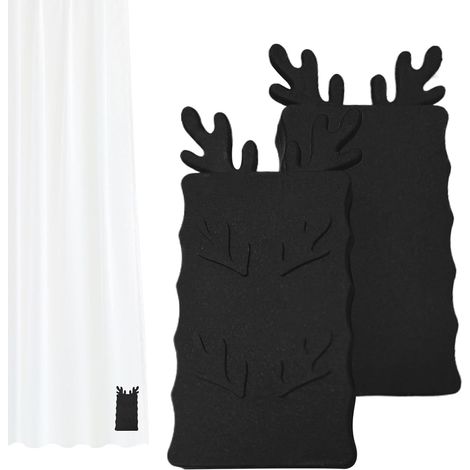 CCYKXAPoids Rideau Douche Décoration Maison, Embrasses Rideau Poids Magnétiques Robustes De Douche pour Accessoires Salle de Bain Déco Maison Noël (1/5)