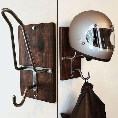 Support mural multifonction pour casque de moto, casque de moto, support mural pour vélo et casques de moto pour manteaux, casques, chapeaux