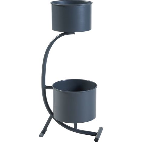 Soporte para plantas de exterior 63 x 29 x 21 cm negro 030010313